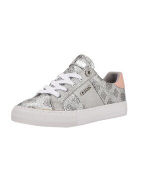 Guess Loven Quilted Faux Leather Platform Fashion Sneakers Lace Up Casual